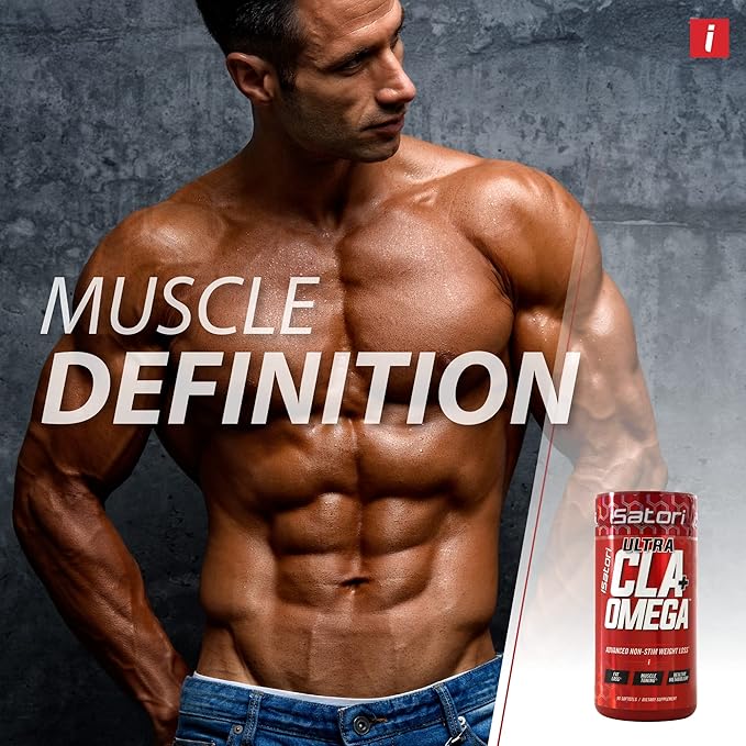 iSatori Ultra CLA - Omega 3 6 9 Safflower Oil Fish Oil Conjugated Linoleic Acid - Natural Weight Loss Exercise Enhancement Fat Burner Muscle Toner - Stimulant Free Dietary Supplement - 90 Softgels