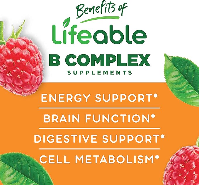 Lifeable Zinc Kids + B Complex Kids, Gummies Bundle - Great Tasting, Vitamin Supplement, Gluten Free, GMO Free, Chewable Gummy