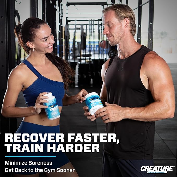 CREATURE® Creatine Complex - Creatine Monohydrate Capsules with 5 Types of Creatine Including Con-Crēt® Creatine HCL, Promotes Muscle, Strength, Endurance, Brain Health, 180 Veggie Caps, 60 Servings