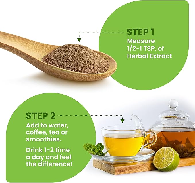 Certified Organic He Shou Wu - Large 5oz Bag of 30:1 Concentrated-Fo-ti - Organic Foti Extract- Fo ti He Shou Wu Organic-Plus Free Bamboo Spoon