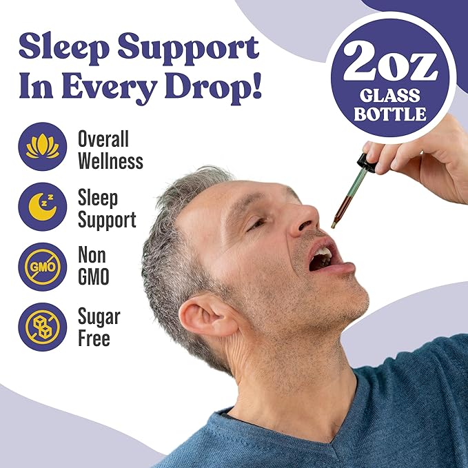NoctuRest Natural Sleep-Aid with Valerian and Melatonin - All-Natural Liquid Formula for 2X Absorption - Magnesium, L-Theanine & More