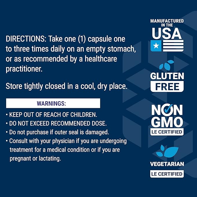 Life Extension L-Lysine, 620 mg, Essential Amino Acid for Healthy nitrogen Balance, Calcium Metabolism, Stress Response & More, Gluten-Free, Non-GMO, Vegetarian, 100 Capsules
