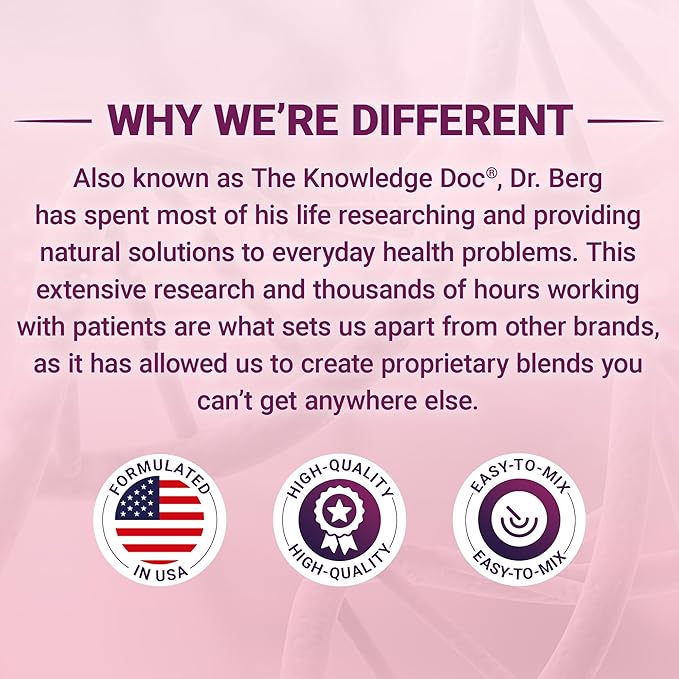 Dr. Berg Multi Collagen Peptides Powder Types I, II, III, V, X - Unflavored Collagen Powder w/ 14 g of Protein - Grass-Fed, Pasture-Raised & Wild-Caught Collagen Sources - 25 Servings