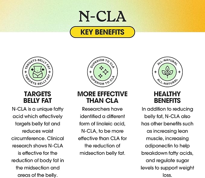 Fit & Lean N-CLA, Weight Loss Supplement, Reduces Belly Fat Better Than CLA, Boost Metabolism, Supports Lean Muscle, Stimulant Free, Non Conjugated Linoleic Acid, 120 Servings (Packaging May Vary)