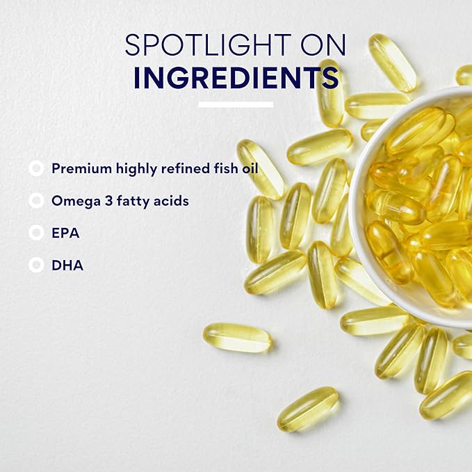 Research Verified Omega 3-1800mg Omega 3 Fish Oil - High 900mg EPA + 600mg DHA - No Aftertaste - 60 Softgel Capsules - 3 Bottles