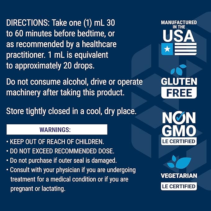 Life Extension Fast-Acting Liquid Melatonin – Sleep & Cellular Health Support Supplement – Gluten-Free – Non-GMO – Citrus-Vanilla Flavor – Net Wt. 2 fl.oz. (59 Servings)