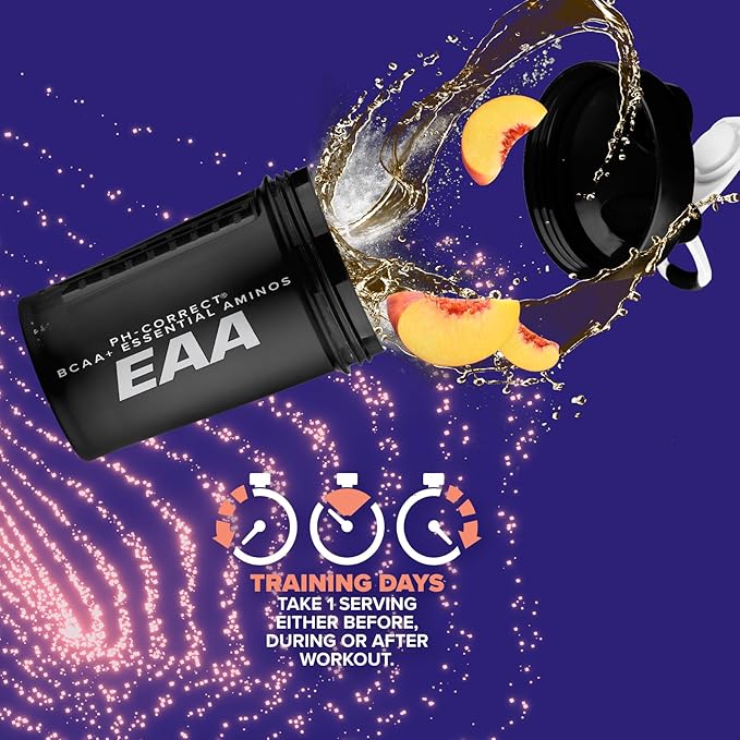 EFX Sports Training Ground EAA | Essential Amino Acids Supplement | Energy & Protein Synthesis | Pre, Intra, or Post Workout | 40 Servings (Georgia Peach)