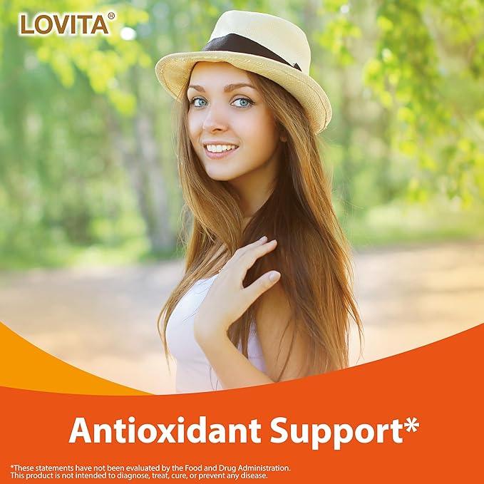 Lovita Vitamin E 400 IU Vegan Softgels, Natural Vitamin E 268 mg (as D Alpha Tocopherol), for Healthy Skin, Hair, Nails, Antioxidant &Immune Support, 120 Vegan Softgels (Pack of 3)