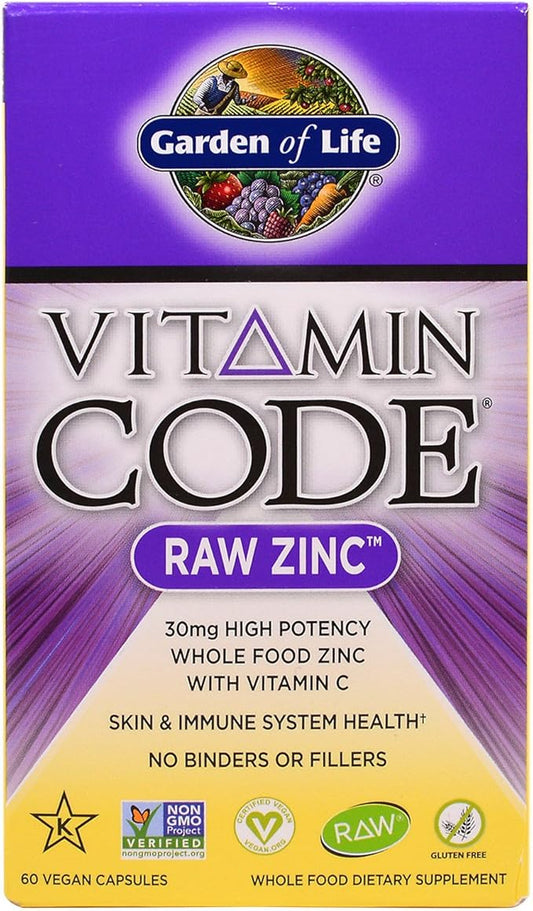 Garden of Life, Vitamin Code, Raw Zinc, 60 Veggie Caps