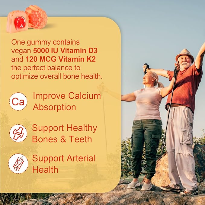 NEVISS Vitamin D3 K2 Gummies + Vitamin B100 Complex