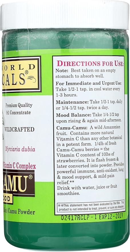Whole World BOTANICALS Royal Camu Powder, 3.5 OZ
