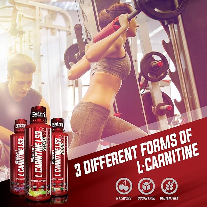 iSatori L-Carnitine LS3 Mixed Berry 1500mg (32 Servings) & BioGenetic Labs Forskolin Lean & Tone