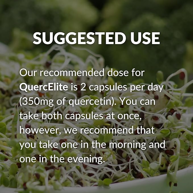 Mara Labs QuercElite Bioavailable Quercetin | 250 mg Quercetin and 250 mg Broccoli Seed Complex | 60 Vegan Capsules