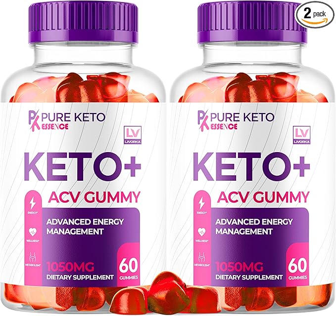 (2 Pack) Pure Keto Essence Keto ACV Gummies, Pure Keto ACV Gummies, Pure Keto Essence Gummies, Pure Keto Essence ACV, Pure Keto Gummies, Pure Keto Essence ACV Gummy, 120 Gummies for 2 Months