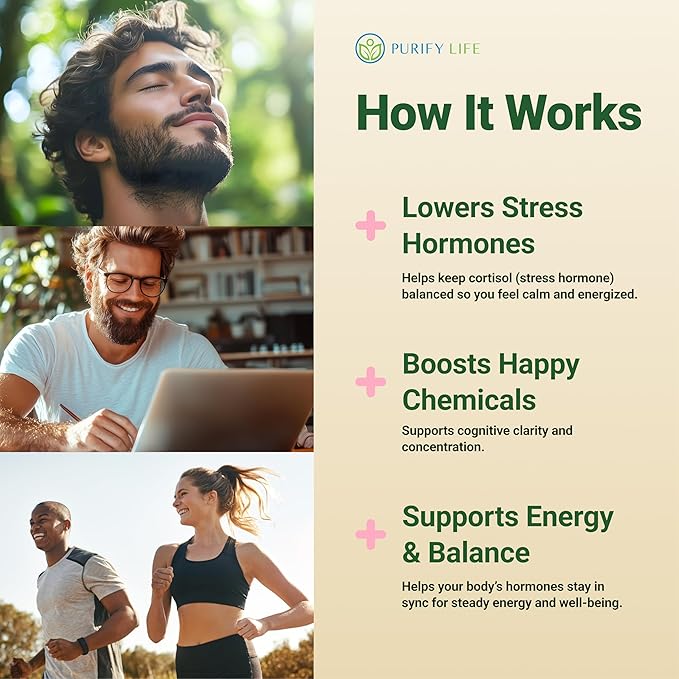 Purify Life Sugar-Free Rhodiola Rosea Gummies (1500mg/Serving) Cortisol Detox & Adrenal Support Supplement - Adaptogenic Rhodiola for Mood, Motivation, Stamina & Performance, Non-GMO, 60 Vegan Chews