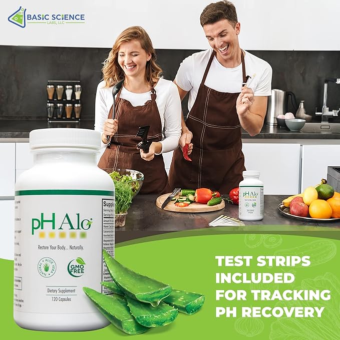 pHAlo pH Balance Supplement Pills - Magnesium, Bicarbonates Capsules for Alkaline Balance - Natural Treatment for Focus, pH Balance, Gut Health, Performance and Recovery