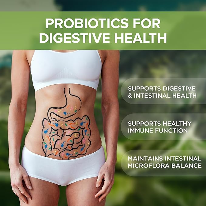 Probiotics for Digestive Health Supplement 240 Tablets 3 Billion CFU Made in The USA (240, Digestive Probiotics)