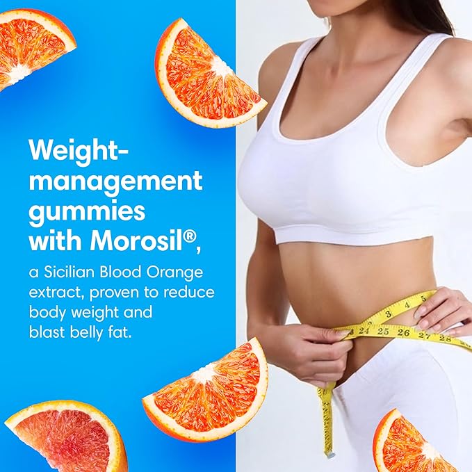 Consult Health ELIMI-Fat Weight Management Gummies - Morosil & Apple Cider Vinegar for Digestive Health - Non-Caffeine Plant-Based Supplement - Supports Weight Loss, BMI & Waist Reduction - 120 Count