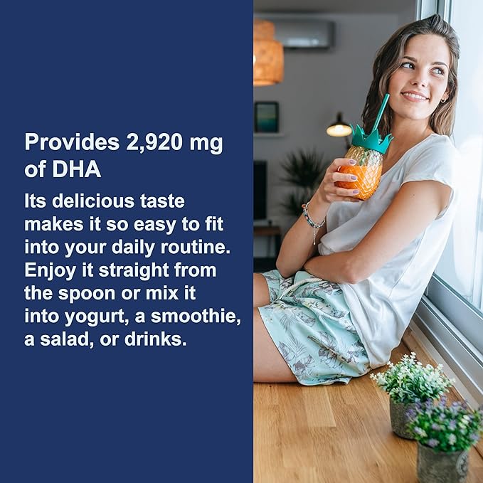 Carlson - Elite DHA, 2270 mg DHA, Professional Strength, Norwegian Fish Oil Concentrate, Cognitive Function & Vision Support, Orange, 100 mL
