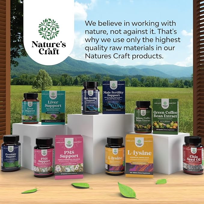 Natures Craft L Lysine 1000mg per Serving Nutritional Supplements - L-lysine Essential Amino Acids for Eye Health Lip Care Bone Support Immune System Muscle Growth and Vegetarian Collagen 240 Tablets