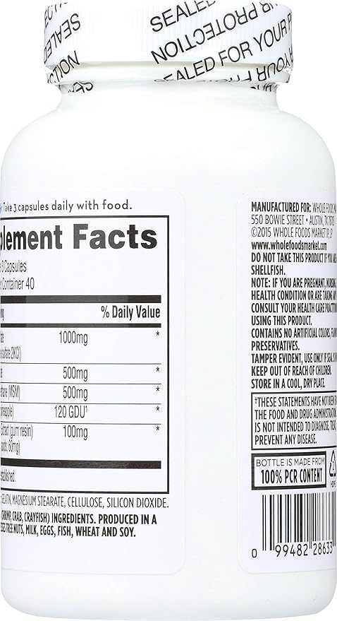 365 Everyday Value, Glucosamine Chondroitin & MSM, 120 ct