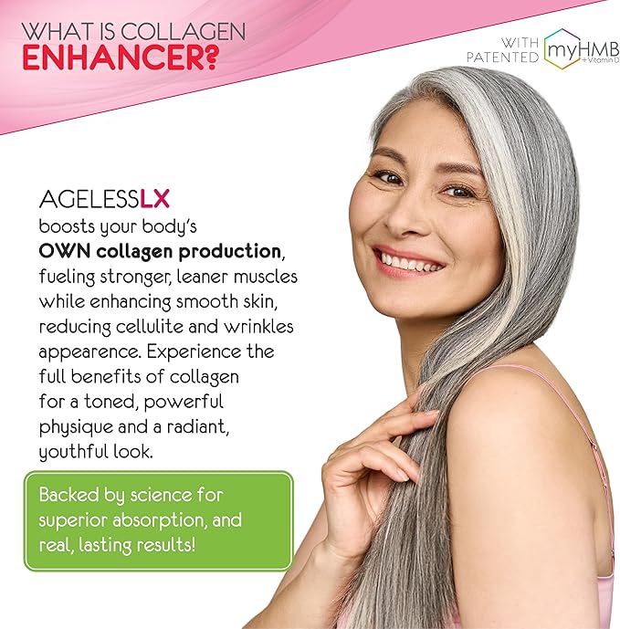 Powder Supplement for Women - with HMB Collagen Enhancer Plus Vitamin D3 with K2, Horsetail and Biotin for Lean Muscle and Stronger Hair and Nails - 30 Powder Packets, Cherry Limeade