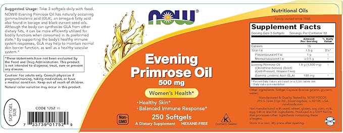 Evening Primrose Oil 250SG