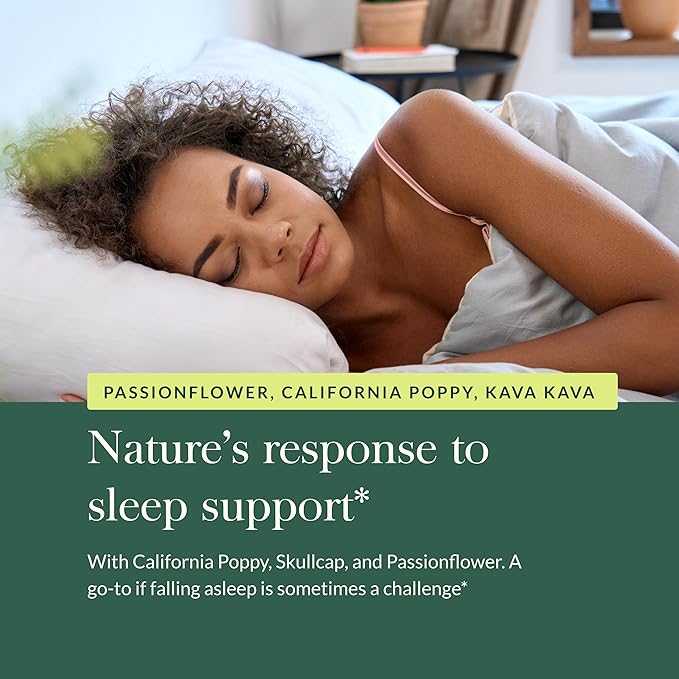 Gaia Herbs Sound Sleep - Natural Sleep Support to Promote Calm & Relaxation - with Valerian Root, Passionflower & More - 120 Vegan Liquid Phyto-Capsules (40-Day Supply)