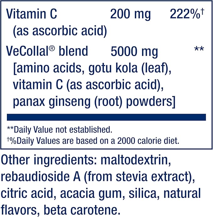 Life Extension Vegan Pro Collagen, Collagen Builder Support, Skin Health, Type I Collagen Amino acids, gotu kola, Vitamin C, Gluten-Free, Non-GMO, Vegan, 30 Servings