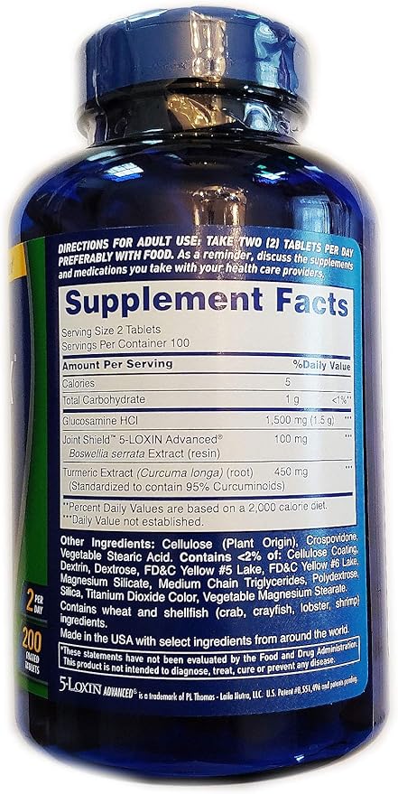 Osteo Bi-Flex, Triple Strength + Turmeric, 200 Tablets, with Glucosamine HCI and Turmeric Curcumin, Joint Supplement for Men and Women