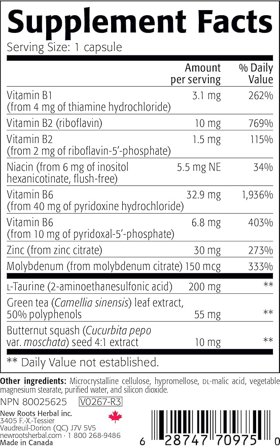 New Roots Herbal Ultra Zinc Immunity Formula 30 mg (90 Vegetable Capsules)