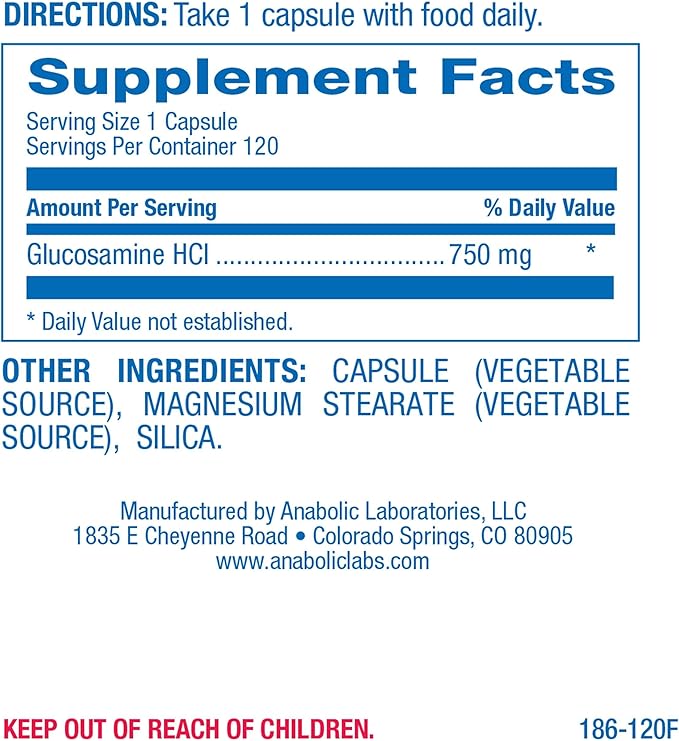 Vegan Glucosamine Joint Health Supplement - Soft Tissue Cartilage Tendon and Ligament Supplement for Enhanced Mobility Comfort & Flexibility - Non-GMO Shellfish Free & Made in The USA - 120 Servings