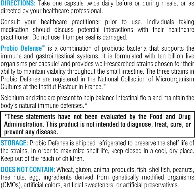 XYMOGEN Probio Defense - Pobiotics for Digestive Health - Daily Probiotic with Lactobacillus Rhamnosus Probiotic - Digestive Nutritional Supplements - Dairy Free Probiotics (84 Capsules)