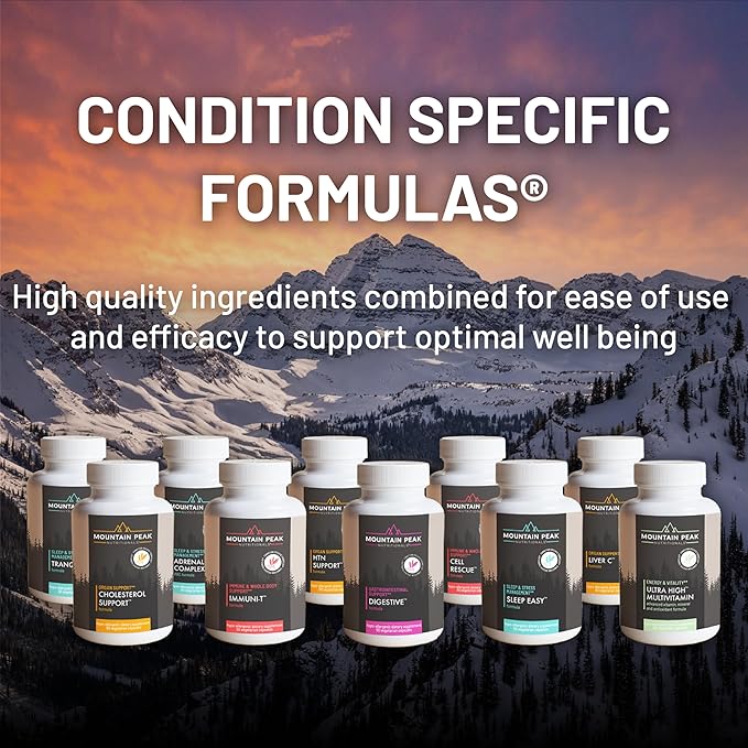 Mountain Peak Nutritionals Glycemic Formula - Organ Support Supplement - Supports & Promotes Metabolic Processes - Dietary Supplement (90 Vegetarian Capsules)