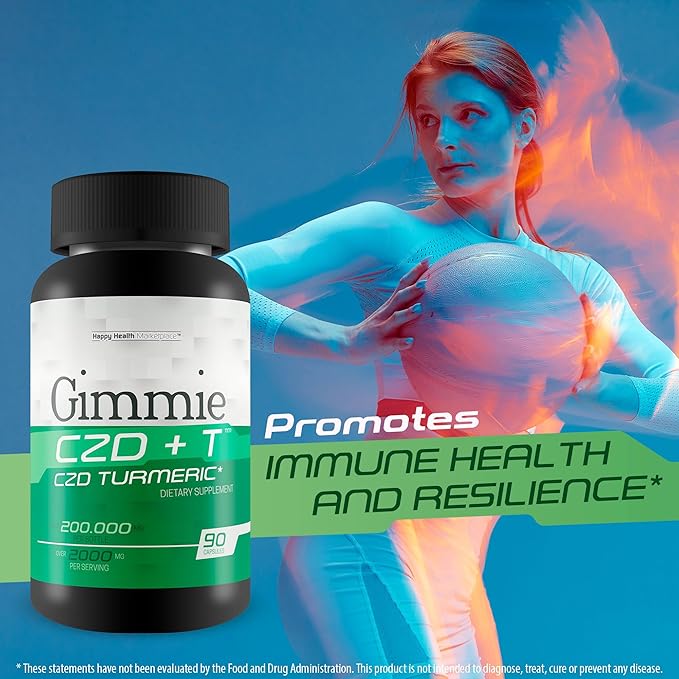 Gimmie CZD + T - Our Best CDZ Supplement Vitamin C D and Zinc Plus Magnesium Turmeric and More - High Potency Immune Support with Vitamin C & D - Our Best Immune Pills Nature Vitamin D Zinc C Best