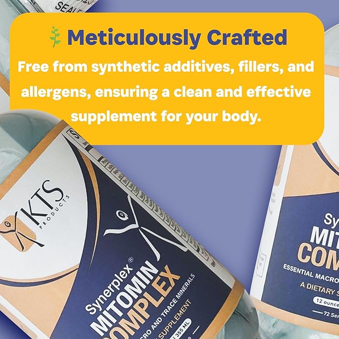 MitoMin Complex – Liquid Mineral Supplement – Easy to-Use Formula for Everyday Wellness - Essential Macro & Trace Minerals
