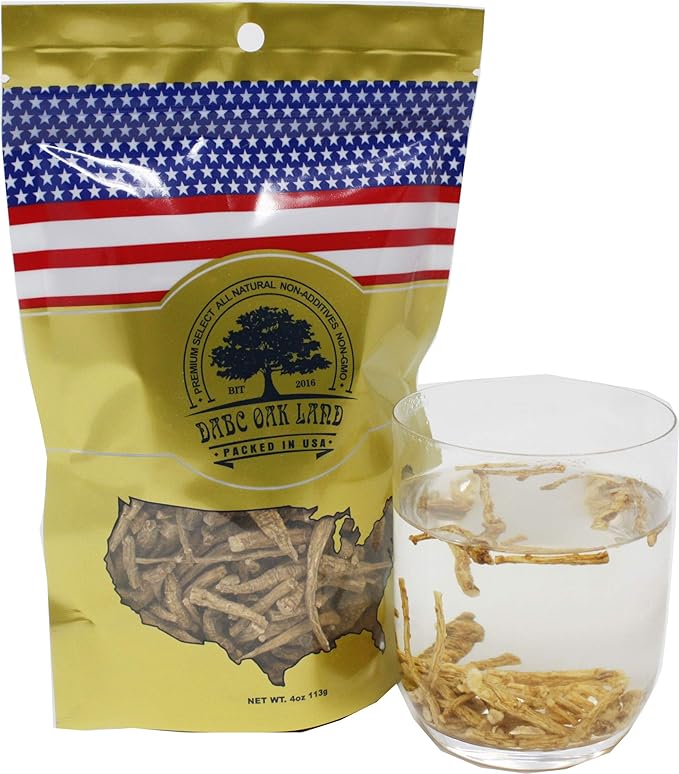 American Ginseng from Wisconsin(Ginseng Branch) Ginseng Tea 花旗参枝/西洋参枝 in Bag (Small 4oz/Bag*4)