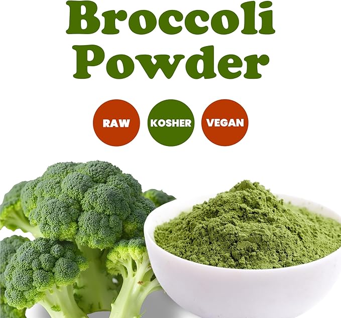 Food to Live Broccoli Powder, 3 Pounds – Nutrient-Rich Green Superfood for Smoothies, Shakes and Cooking, High in Fiber, Vitamins and Antioxidants, Vegan, Kosher, Bulk