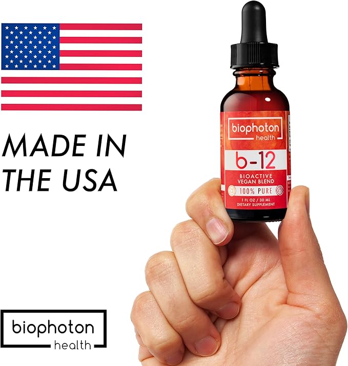 Liposomal Vitamin B12 Liquid Supplement - Bioactive Methyl Blend - Vegan & Non GMO - Organic Glycerin & Sugar Free (1 Fl Oz)