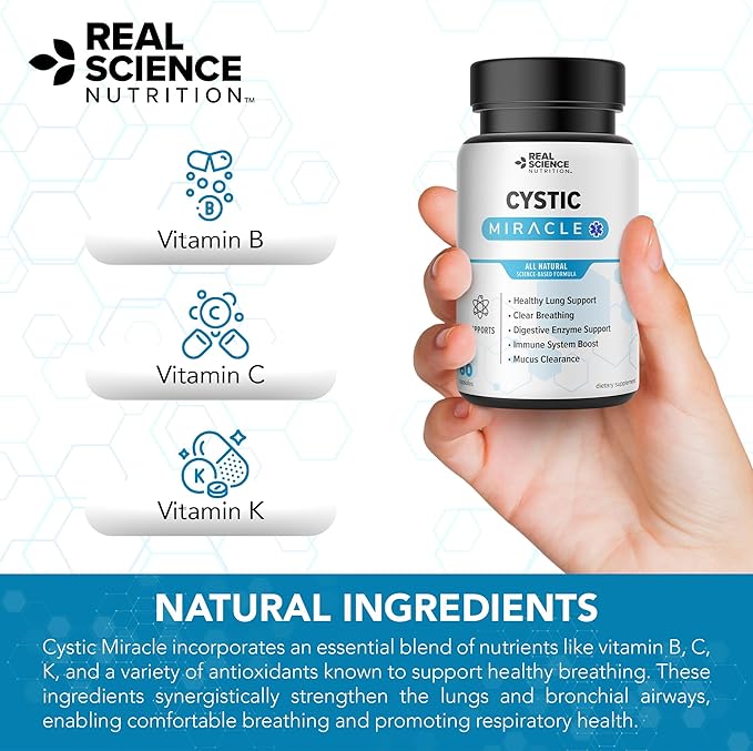 Offers Cystic Miracle - A Natural Supplement to Breathe Easier, Enhance Lung Health, and Improve Well-Being