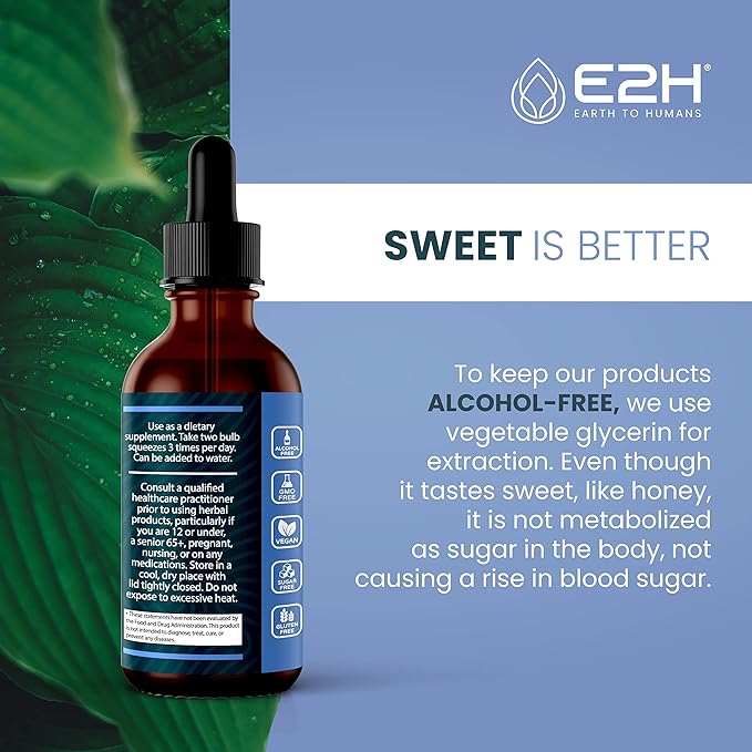 E2H Natural Black Currant Extract, Cold Pressed Black Currant Seed - Immune System Health - Fast Absorbing Liquid (2 Bottles)