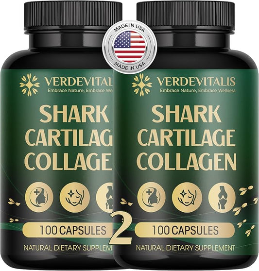 Fish Collagen Capsules – Type I & III Collagen Peptides – Supports Skin, Hair, Nail & Joint Health – Hydrolyzed, Non-GMO – 2 Pack – 200 Capsules Total