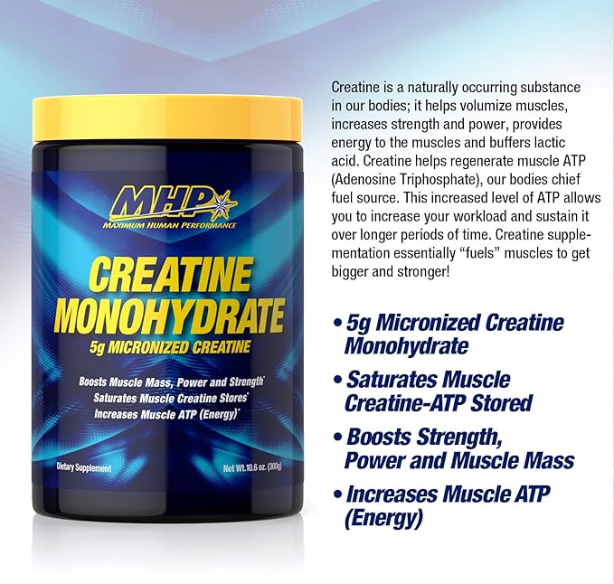 Maximum Human Performance Mhp Micronized Creatine, 300 g