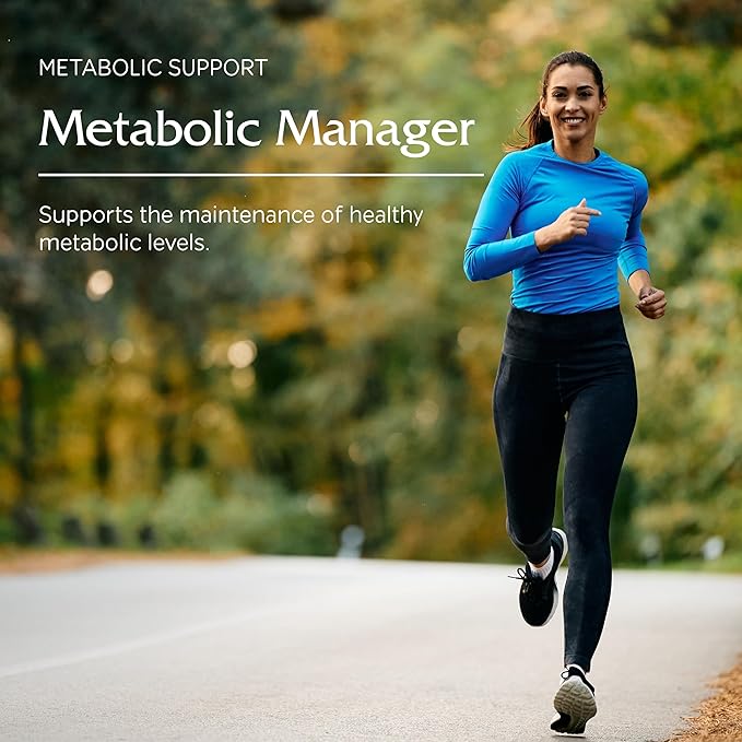 Vitanica Metabolic Manager - Herbal Supplement to Support Healthy Metabolic Response - Dietary Supplement with Vitamin D - Vegan Antioxidant Supplement - 120 Capsules