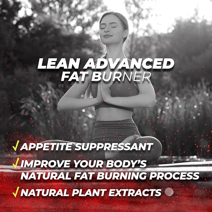 Dynamism Labs Lean Advanced Fat Burner | Garcinia Cambogia Extract, Green Tea Extract, Raspberry Ketone | Made in USA (60 Tablets)
