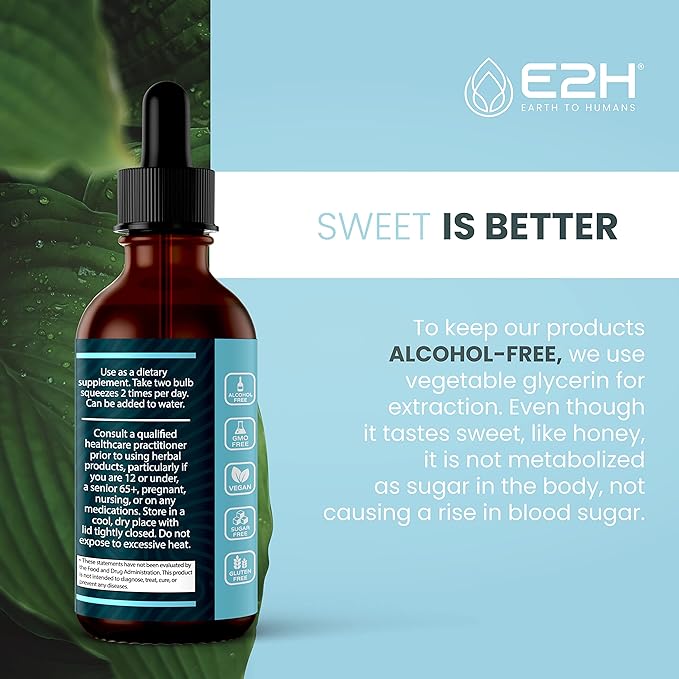 E2H Advanced Immune Defense Supplement - All-Natural Immune Booster - Immune Support Supplements Drops - Contains Holy Basil, Papaya Leaves and Red Banded Polypore - Non-GMO, Vegan - (3 Bottles)