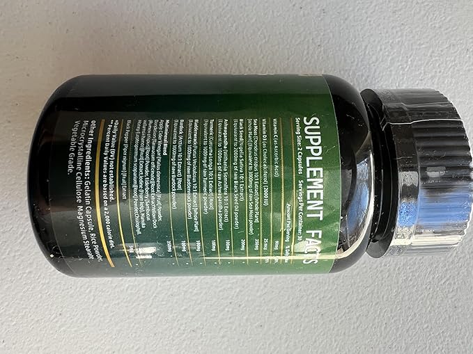 Sea Moss and Shilajit Bundle - Sea Moss,Black Seed Oil, Ashwagandha,Ginger & Shilajit,Rhodiola Rosea, Panax Ginseng