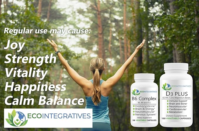 B6 Complex Vegan Vitamin B6, B9 Folate, B12 Methylcobalamin Supports Cardiovascular, Neuromuscular, Nervous System, Homocysteine, Energy, Blood Cell & Bone Health 100 Caps