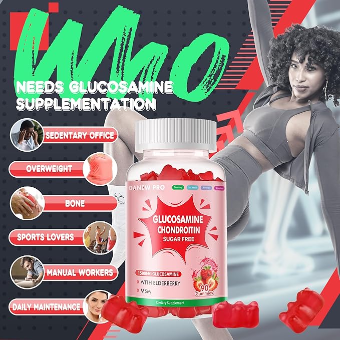 Glucosamine Chondroitin Gummies strawberry-2pack
