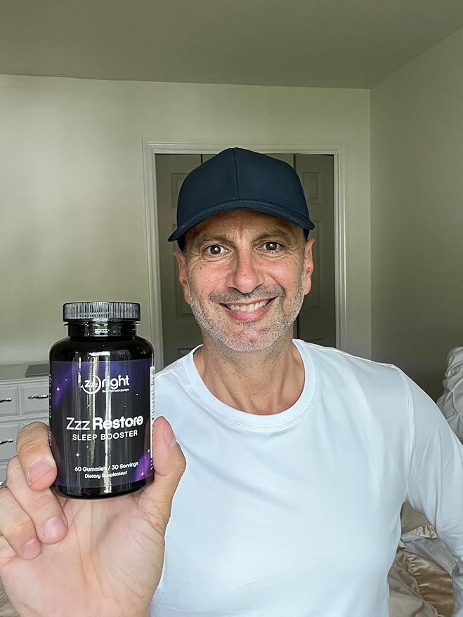 ZzzRestore Sleep Booster – Natural Sleep Aid with 2mg Melatonin & Herbal Blend | Non-Habit Forming, Deep Sleep Support | 1 Month Supply
